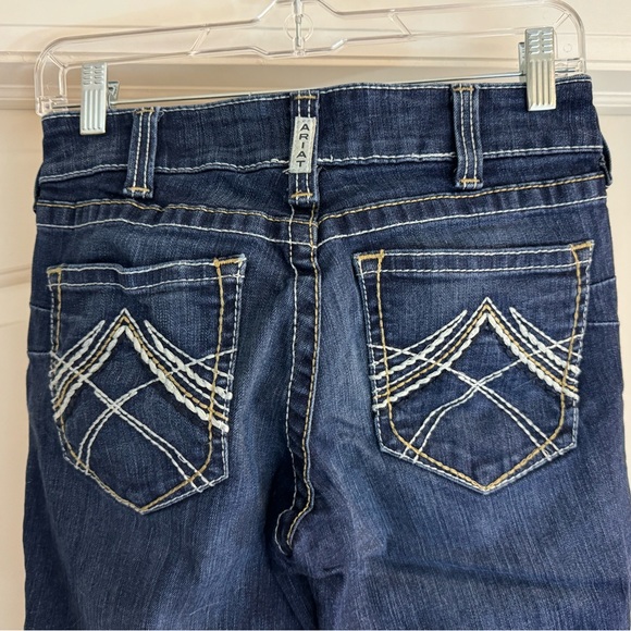 Ariat R.E.A.L. Mid Rise Stretch Whipstitch Boot Cut Jean, size 27R - Picture 3 of 7
